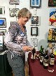 Volunteer, Jane Jolley at Denver Art Society 2015 - Doug Bishop