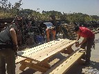 CC Volunteers building Picnic Tables 2015 - Mark Jacobi