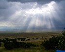 Sunrays through clouds, San Luis Valley - 